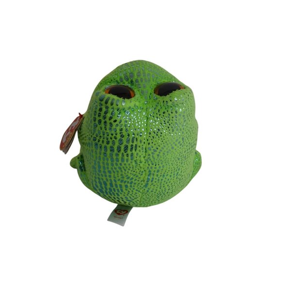 Ty Beanie Babies Boos Speckles Frog 2014 Green Orange Stuffed Animal Plush Toy - Picture 3 of 12